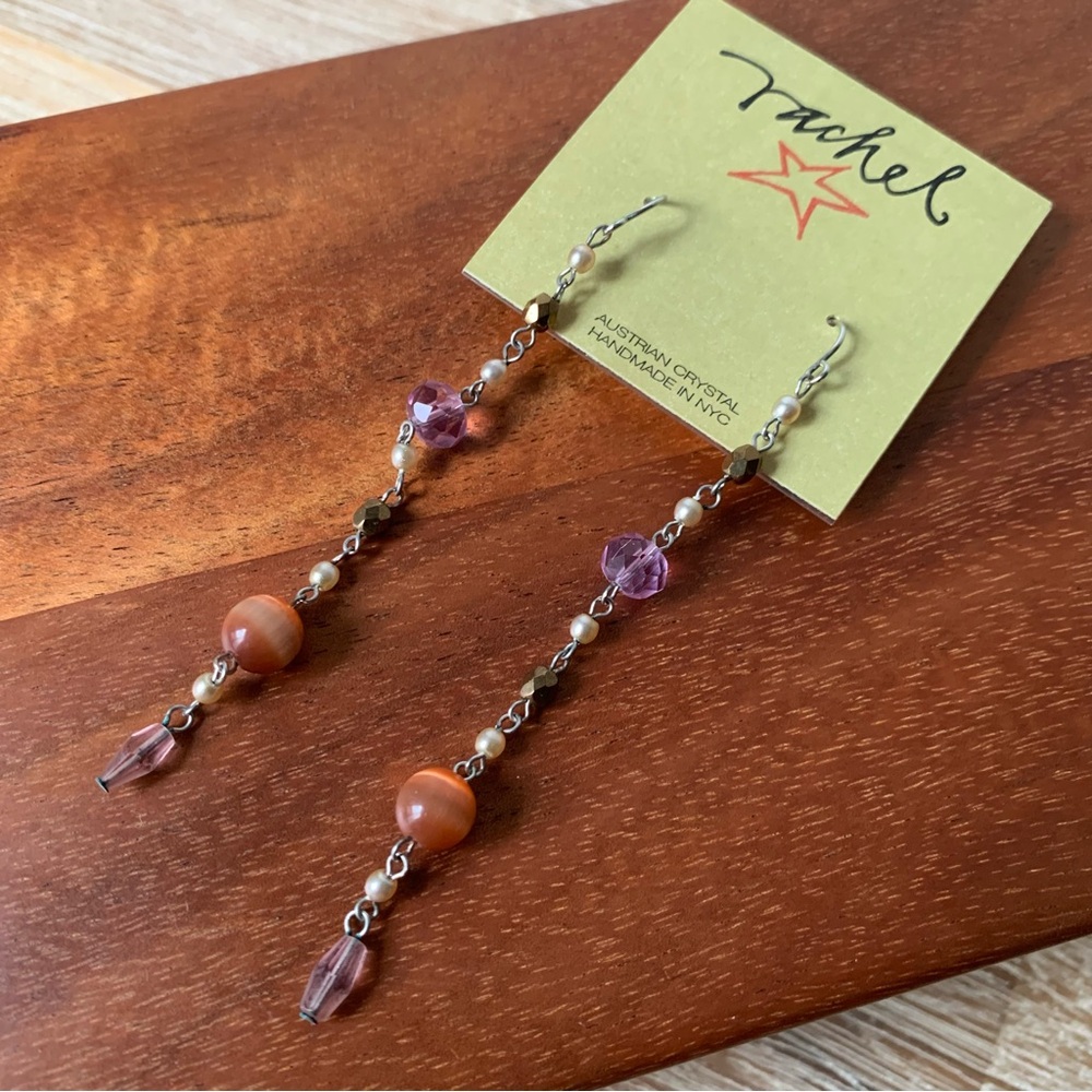 NEW Rachel Handmade in NYC Austrian Crystal Earrings